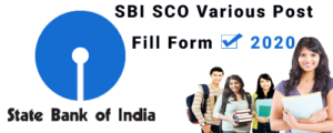 SBI SCO Various Post 2020