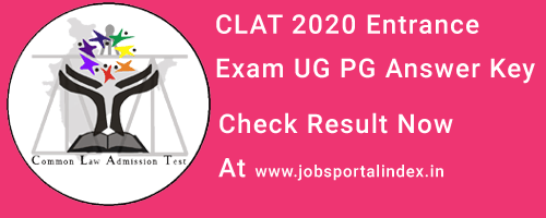 CLAT 2020 Entrance Exam UG PG Answer Key